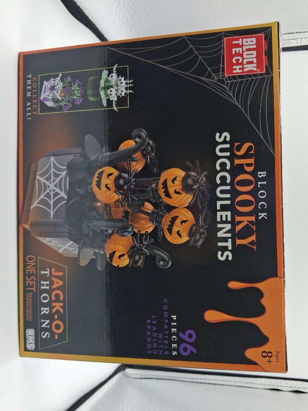 Block Tech Building Set JACK-O-THORNS Spooky Succulent Halloween Decor 96 Pieces